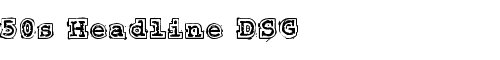 Font 50s Headline DSG